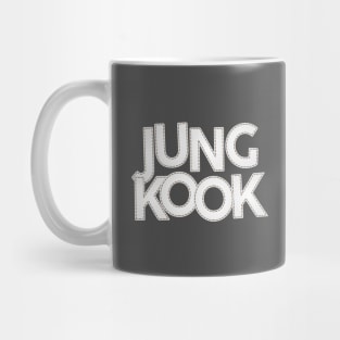 BTS Bangtan Jeon Jungkook text typography | Morcaworks Mug